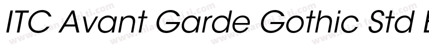 ITC Avant Garde Gothic Std BK字体转换